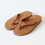 DOUBLE LAYER LEATHER SANDALS TAN