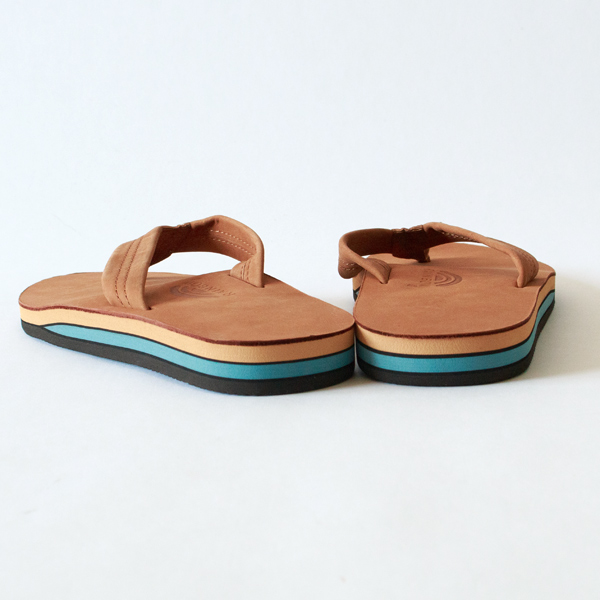 ダブルレイヤーレザーサンダル Mens TAN ダブルレイヤーレザーサンダル Mens TAN