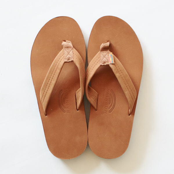 ダブルレイヤーレザーサンダル Mens TAN ダブルレイヤーレザーサンダル Mens TAN
