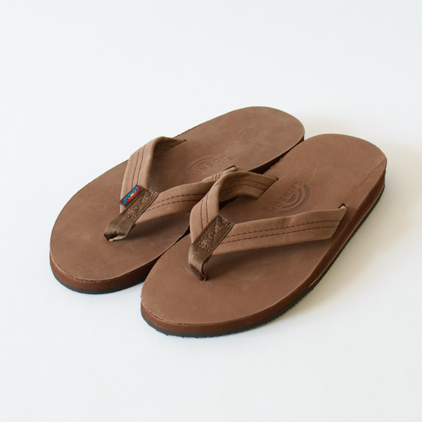 ダブルレイヤーレザーサンダル Mens EXPRESSO ダブルレイヤーレザーサンダル Mens EXPRESSO