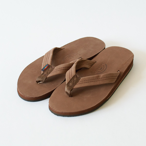 ダブルレイヤーレザーサンダル Mens EXPRESSO