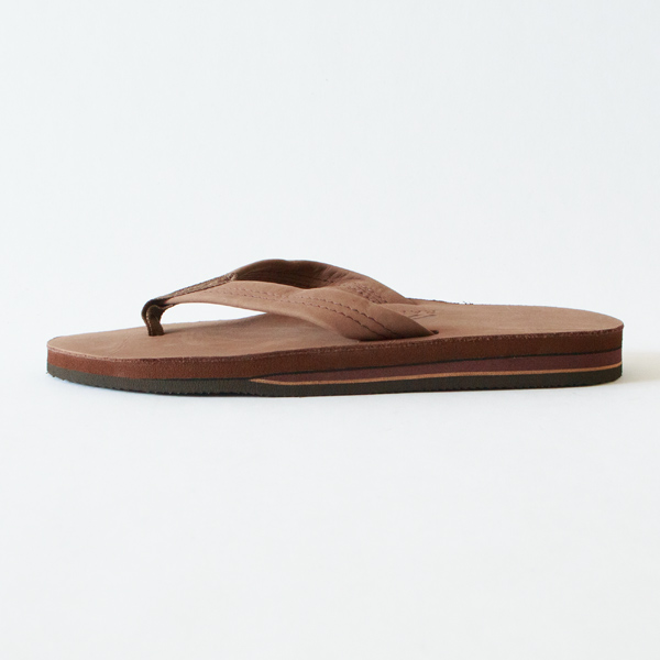 ダブルレイヤーレザーサンダル Mens EXPRESSO ダブルレイヤーレザーサンダル Mens EXPRESSO