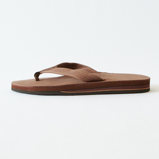 ダブルレイヤーレザーサンダル Mens EXPRESSO ／RAINBOW SANDALS