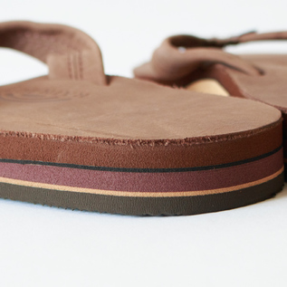 ダブルレイヤーレザーサンダル Mens EXPRESSO ／RAINBOW SANDALS