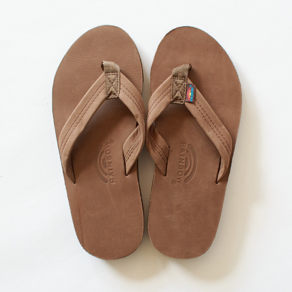ダブルレイヤーレザーサンダル Mens EXPRESSO ダブルレイヤーレザーサンダル Mens EXPRESSO