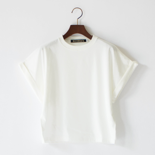 60/2サイロ天竺クルーネックTシャツ(WHITE) 60/2サイロ天竺クルーネックTシャツ(WHITE)