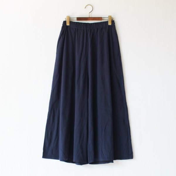 ギャザーワイドパンツ　NAVY
