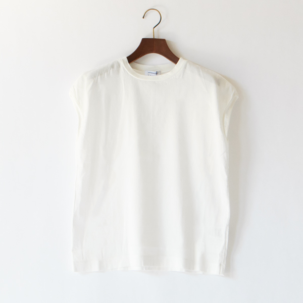 スリーブレスTシャツ ホワイト スリーブレスTシャツ ホワイト