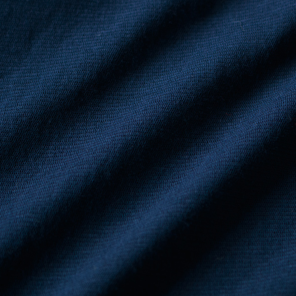 コットン100%の繊細でシアーな天竺素材(NAVY) コットン100%の繊細でシアーな天竺素材(NAVY)