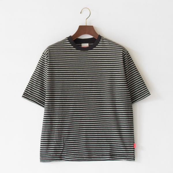 クラシックボーダークルーネックTシャツ（抗菌防臭）／Healthknit