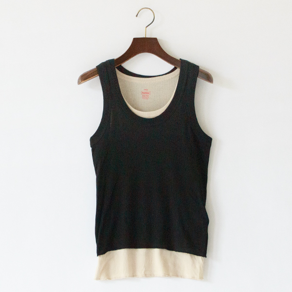 タンクトップ2枚セット(BLACK)