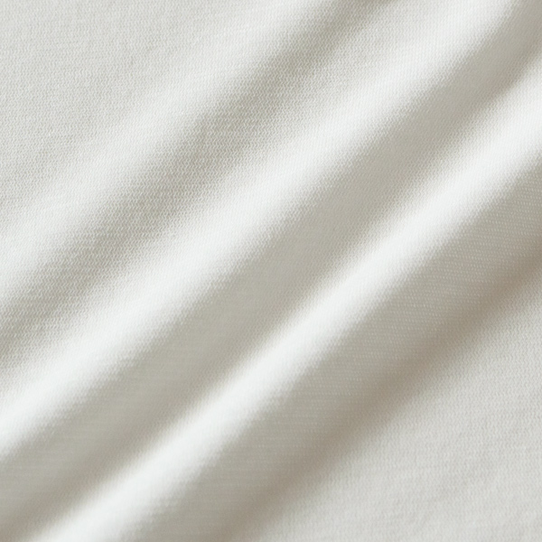 コットン100%の繊細でシアーな天竺素材(WHITE)