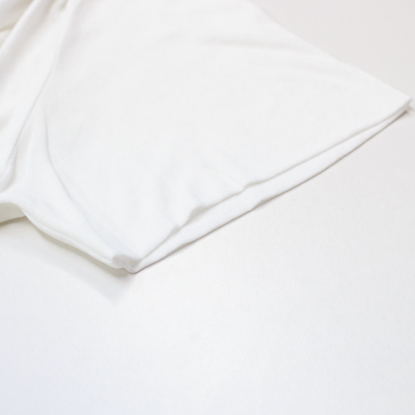 袖口が二重になっています(WHITE)