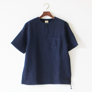 F3493 INDIGO WAFFLE T-SHIRT