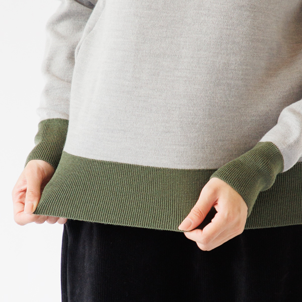 配色リブ(身長160cm・GREY) 配色リブ(身長160cm・GREY)