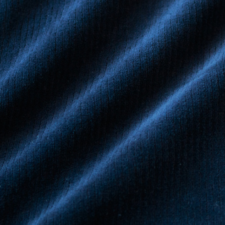 光沢の美しいベロア風ニット生地(NAVY)