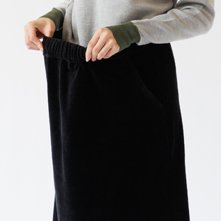 ウエストはゴム仕様(BLACK)