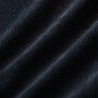 光沢の美しいベロア風ニット生地(BLACK)