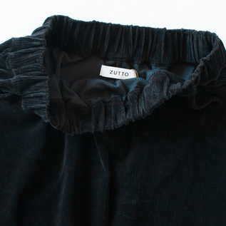 ウエストはゴム仕様(BLACK)