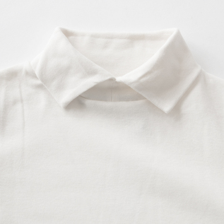 襟付　カットソー(BLANC)