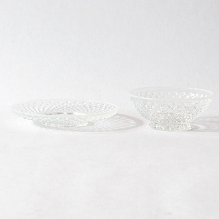 Arare Polka-Dot Small Plate and Bowl Set