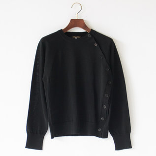 14G天竺クルーネックセーター(BLACK) 14G天竺クルーネックセーター(BLACK)