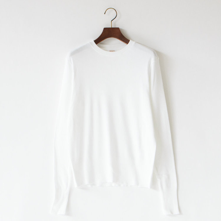 クルーネックL/S　BIANCO