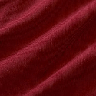 コットン100%の細畝コーデュロイを使用(BORDEAUX) コットン100%の細畝コーデュロイを使用(BORDEAUX)