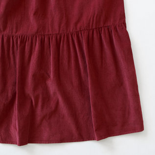後裾のみ切り替えギャザーが入っています(BORDEAUX) 後裾のみ切り替えギャザーが入っています(BORDEAUX)