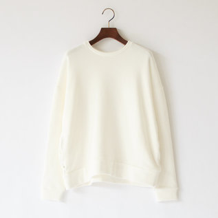 ソフトローゲージ裏毛スウェット White(Off White) ソフトローゲージ裏毛スウェット White(Off White)