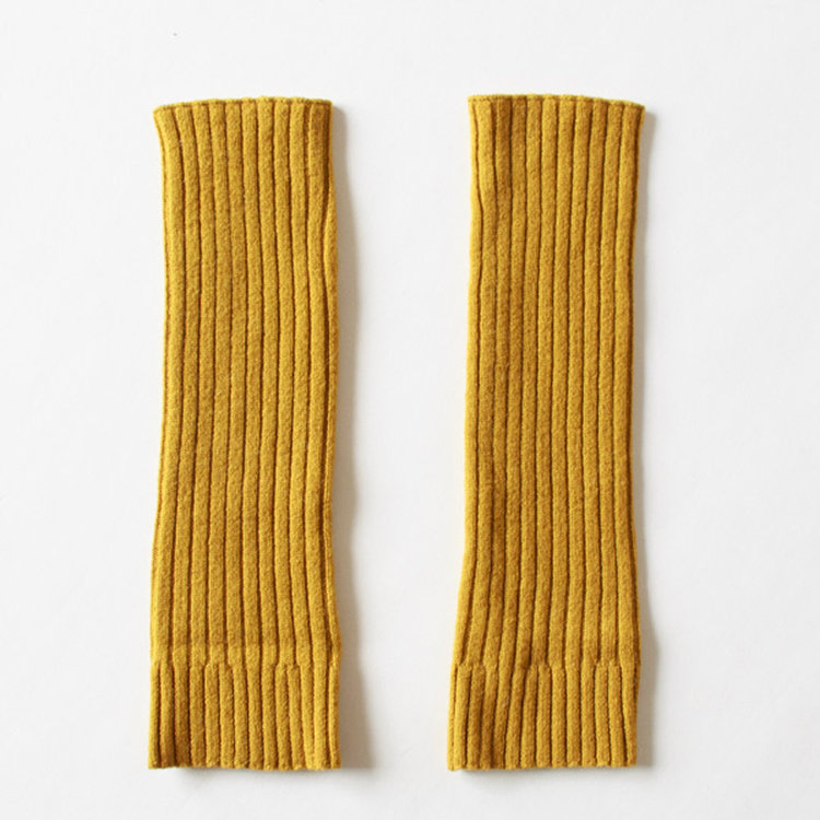 カシミヤ アームウォーマー(YELLOW)
