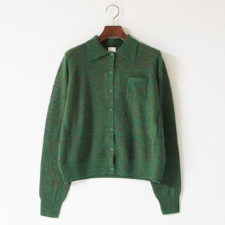 エアリーアルパカ ポロネックロングスリーブカーディガン(GREEN) エアリーアルパカ ポロネックロングスリーブカーディガン(GREEN)