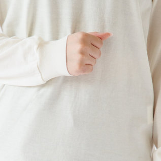 捲りやすいリブの袖 捲りやすいリブの袖