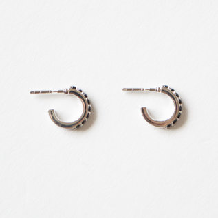 キャッチレスピアス EMBRACE Onyx(silver)