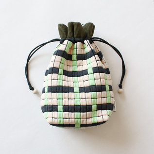 巾着ポーチ PIXEL POUCH BAG(WEAVING/BEIGE) 巾着ポーチ PIXEL POUCH BAG(WEAVING/BEIGE)