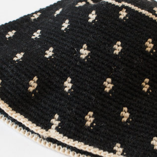 黒の地にクリーム色のドット(BLACK) 黒の地にクリーム色のドット(BLACK)