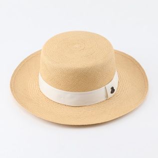 エクアドルハット Boater BeigeB36White エクアドルハット Boater BeigeB36White