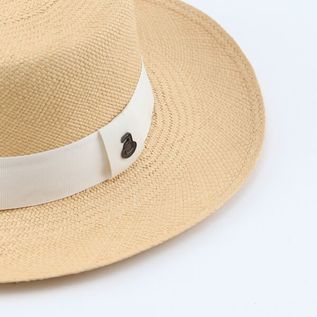 エクアドルハット Boater BeigeB36White エクアドルハット Boater BeigeB36White