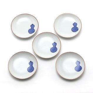 KUTANI TINY PLATES GOURD SET OF FIVE