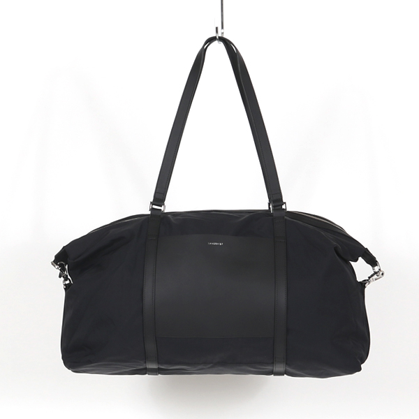 トートバッグ HELLEN(BLACK WITH BLACK LEATHER) トートバッグ HELLEN(BLACK WITH BLACK LEATHER)