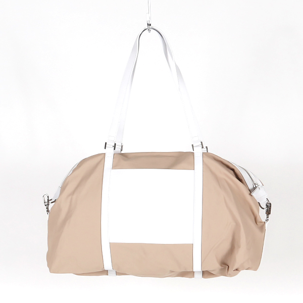 トートバッグ HELLEN(POWDER WITH WHITE LEATHER) トートバッグ HELLEN(POWDER WITH WHITE LEATHER)
