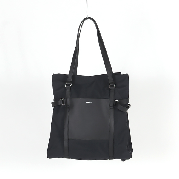 トートバッグ THEA（BLACK WITH BLACK LEATHER）