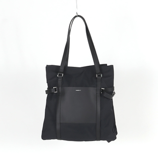 トートバッグ THEA(BLACK WITH BLACK LEATHER) トートバッグ THEA(BLACK WITH BLACK LEATHER)