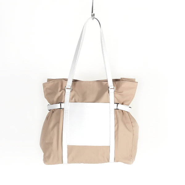 トートバッグ THEA（POWDER WITH WHITE LEATHER）