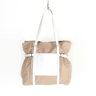 トートバッグ THEA(POWDER WITH WHITE LEATHER) トートバッグ THEA(POWDER WITH WHITE LEATHER)