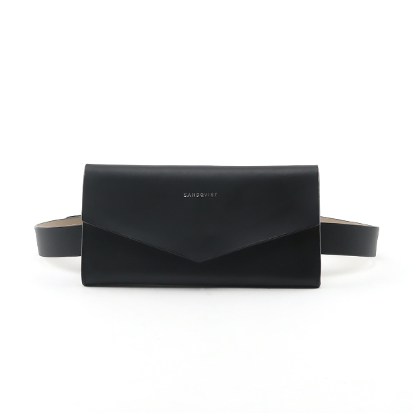 ミニショルダー FLORENS（BLACK WITH BEIGE INTERIOR）