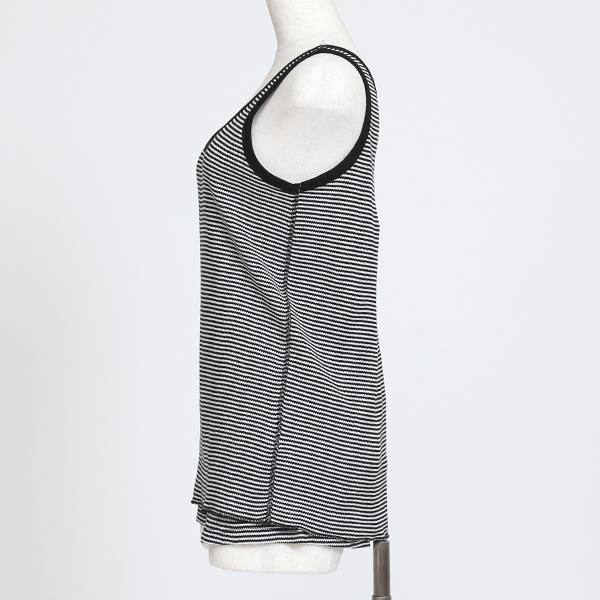 ワッフルタンクトップ&ショートパンツセット（BLK OFF BDR）