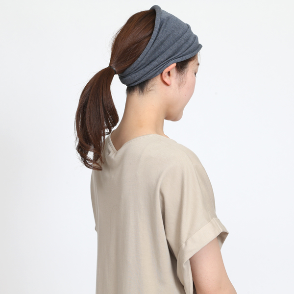 コットンヘアバンド（DENIM）