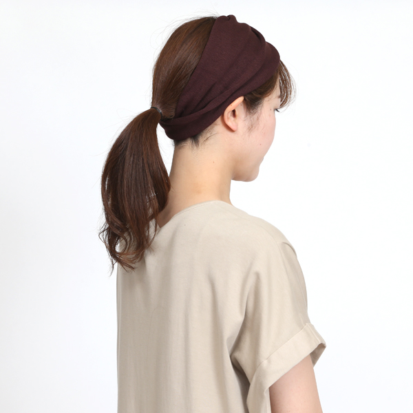 コットンヘアバンド（CHESTNUT）