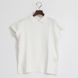 OLIVIA ニットポロシャツ（WHITE）